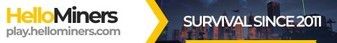 HelloMiners banner HelloMiners Minecraft server banner