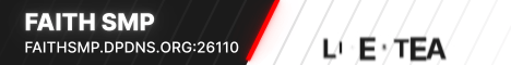 Faith SMP banner Faith SMP Minecraft server banner
