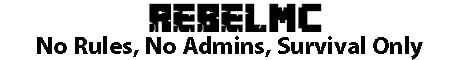 RebelMC banner RebelMC Minecraft server banner