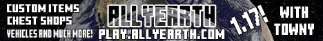 AllyEarth banner AllyEarth Minecraft server banner