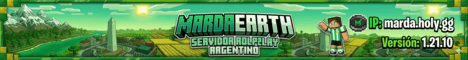 Marda Earth banner Marda Earth Minecraft server banner