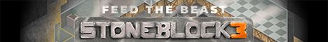 StoneBlock3 by CraftersLand banner StoneBlock3 by CraftersLand Minecraft server banner