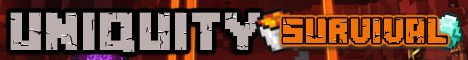 Uniquity banner Uniquity Minecraft server banner
