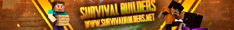 Survival Builders banner Survival Builders Minecraft server banner
