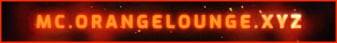 Orange Lounge banner Orange Lounge Minecraft server banner
