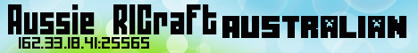 Aussie RlCraft banner Aussie RlCraft Minecraft server banner