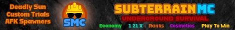 SubTerrain MC banner SubTerrain MC Minecraft server banner