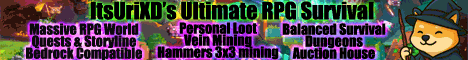 Ultimate RPG Survival banner Ultimate RPG Survival Minecraft server banner
