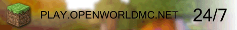Open Wolrd banner Open Wolrd Minecraft server banner