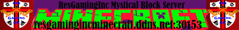 ResGamingInc Mystical Block Server banner ResGamingInc Mystical Block Server Minecraft server banner