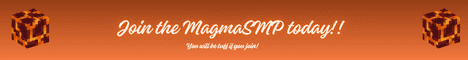 MagmaSMP banner MagmaSMP Minecraft server banner