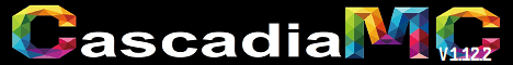 CascadiaMC banner CascadiaMC Minecraft server banner