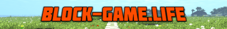 Block Game Life SMP banner Block Game Life SMP Minecraft server banner