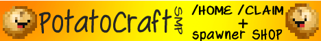 PotatoCraft SMP banner PotatoCraft SMP Minecraft server banner