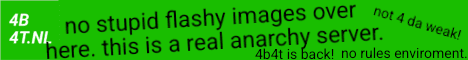 4b4t banner 4b4t Minecraft server banner