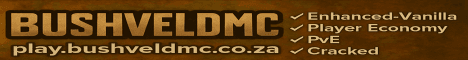 BushveldMC banner BushveldMC Minecraft server banner