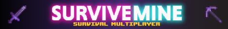 SurviveMine banner SurviveMine Minecraft server banner