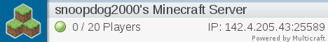Snoops Server banner Snoops Server Minecraft server banner