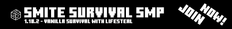 Smite Survival banner Smite Survival Minecraft server banner
