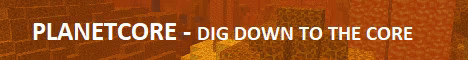 PlanetCore banner PlanetCore Minecraft server banner