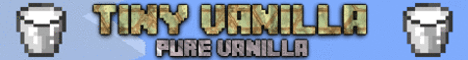 Tiny Vanilla SMP banner Tiny Vanilla SMP Minecraft server banner