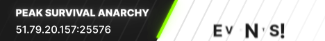 Peak Survival Anarchy banner Peak Survival Anarchy Minecraft server banner
