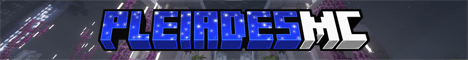 PleiadesMC banner PleiadesMC Minecraft server banner