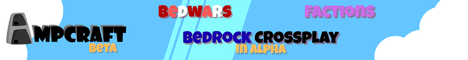AmpCraft banner AmpCraft Minecraft server banner