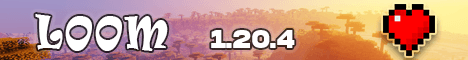 LOOM banner LOOM Minecraft server banner