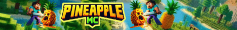 PineAppleMC banner PineAppleMC Minecraft server banner