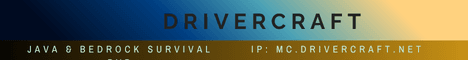 DriverCraft banner DriverCraft Minecraft server banner