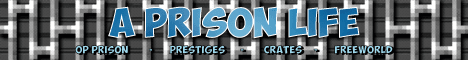 A Prison Life banner A Prison Life Minecraft server banner