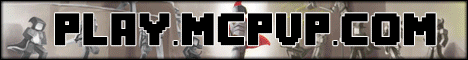 MCPVP banner MCPVP Minecraft server banner