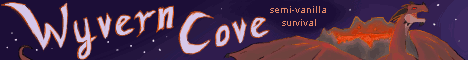 Wyvern Cove Survival banner Wyvern Cove Survival Minecraft server banner