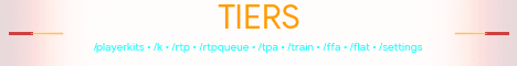 Tiers banner Tiers Minecraft server banner