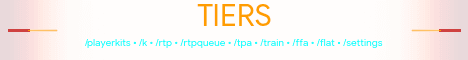 Tiers banner Tiers Minecraft server banner