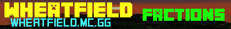 WheatField banner WheatField Minecraft server banner