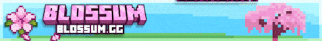 BlossumSMP banner BlossumSMP Minecraft server banner