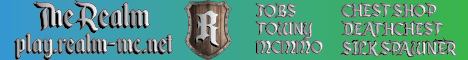 The Realm banner The Realm Minecraft server banner