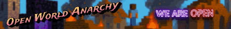 Open World Anarchy banner Open World Anarchy Minecraft server banner