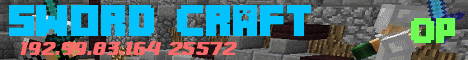 Sword Craft Online 24/7 banner Sword Craft Online 24/7 Minecraft server banner
