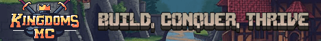 KingdomsMC banner KingdomsMC Minecraft server banner