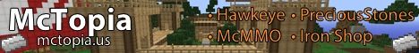 McTopia banner McTopia Minecraft server banner