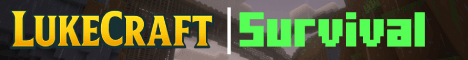 Lukecraft banner Lukecraft Minecraft server banner