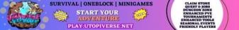 Utopiverse Network banner Utopiverse Network Minecraft server banner