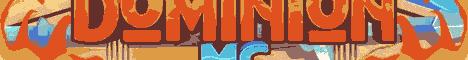 DominionMC banner DominionMC Minecraft server banner