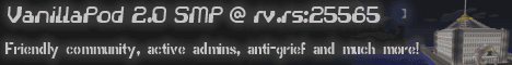 VanillaPod SMP banner VanillaPod SMP Minecraft server banner