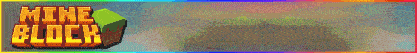 MineBlock banner MineBlock Minecraft server banner