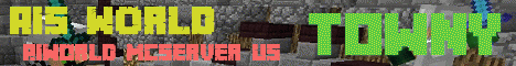 AIs World banner AIs World Minecraft server banner