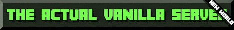 Pure Vanilla banner Pure Vanilla Minecraft server banner